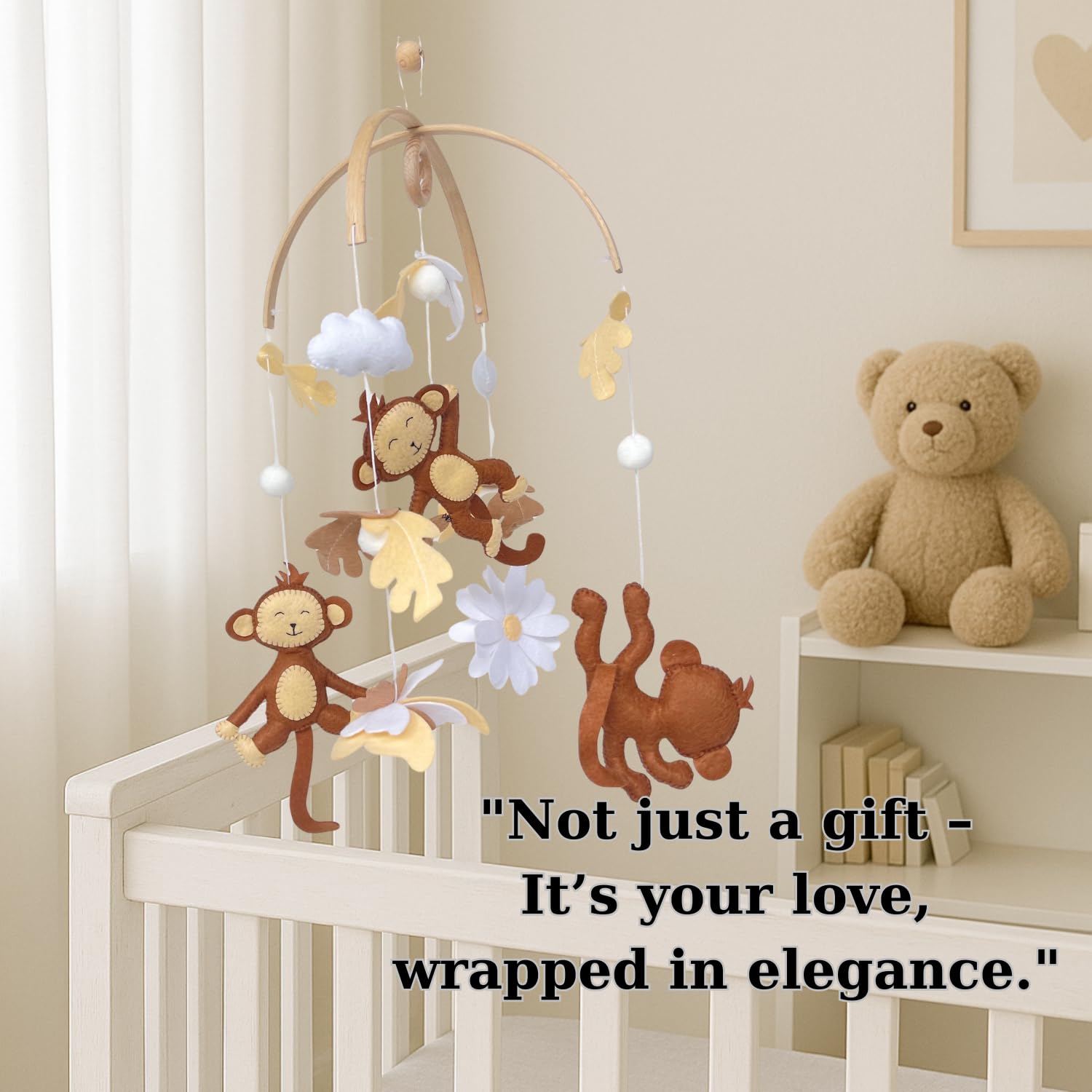 VN3BTOY Decorative Display shows stylish jungle charm in a modern nursery