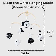 VN3BTOY Baby Mobile hanging mount demonstrates simple installation.