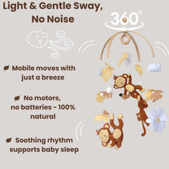 VN3BTOY Jungle Flowers mobile complements neutral nursery themes