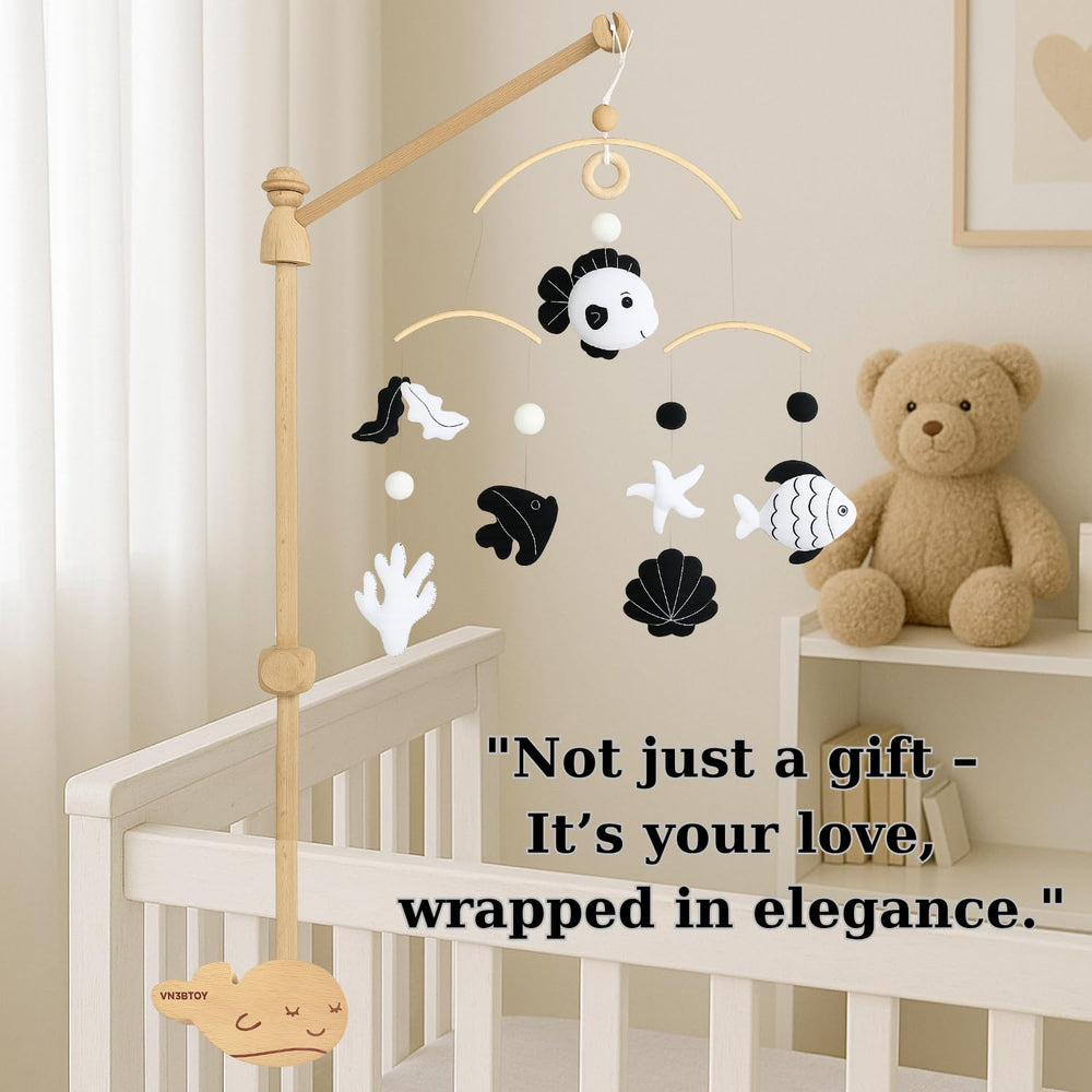 VN3BTOY durable wooden arm adds sturdy, timeless nursery hardware.