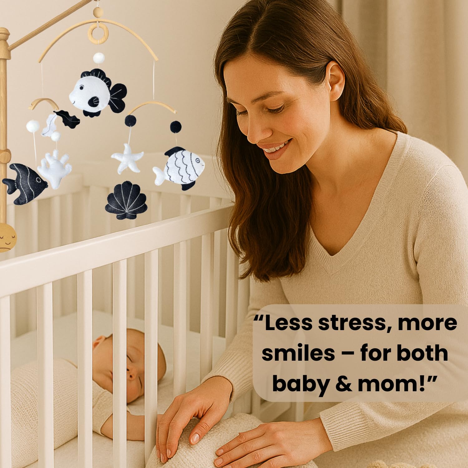 VN3BTOY safe visuals offer calm moments for baby.