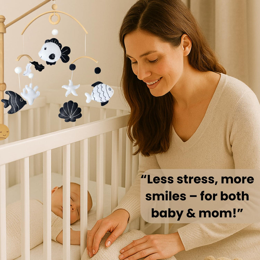 VN3BTOY safe visuals offer calm moments for baby.