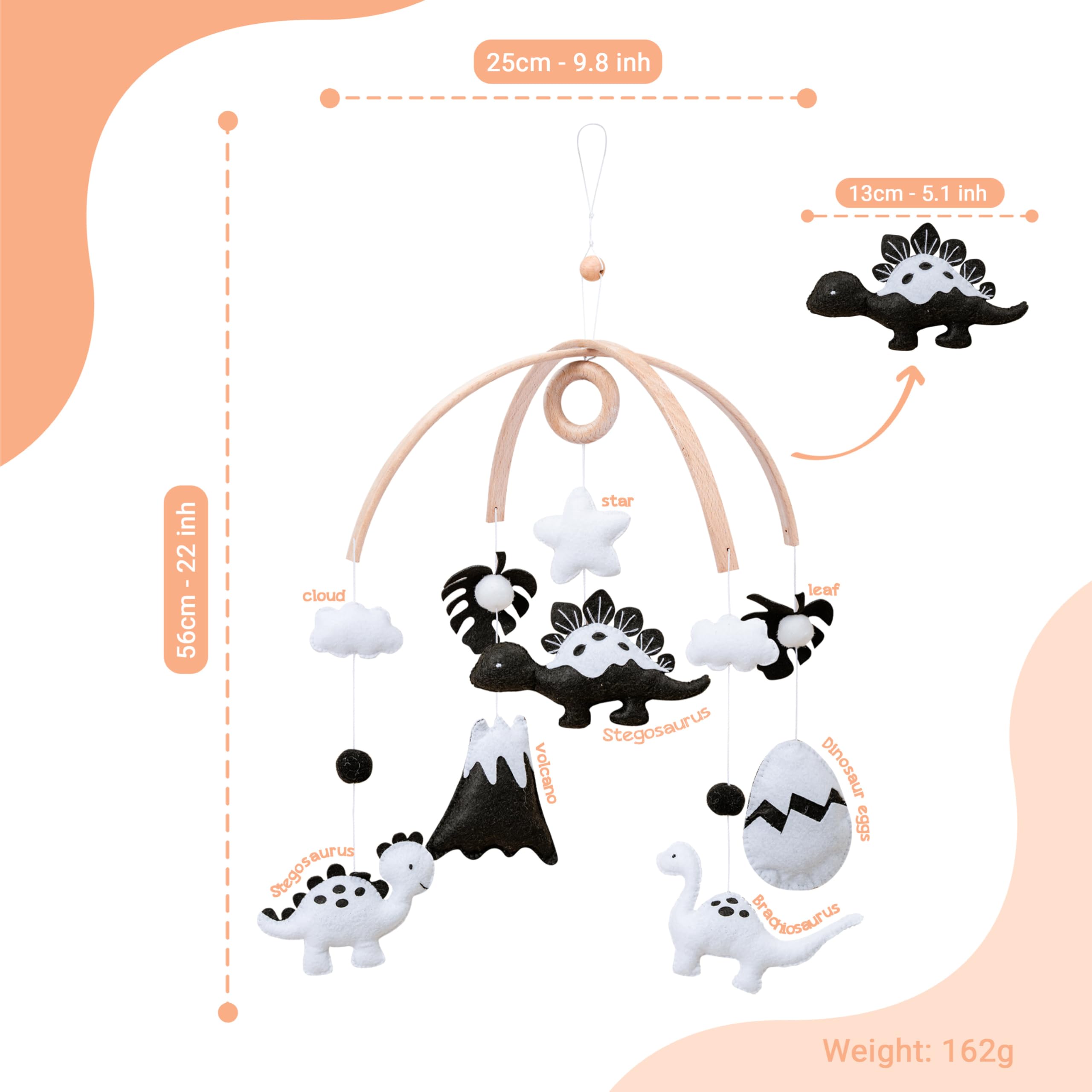 VN3BTOY gift-ready nursery mobile for baby showers