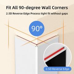VNBQB wall-application view shows 90-degree design for tight fit.