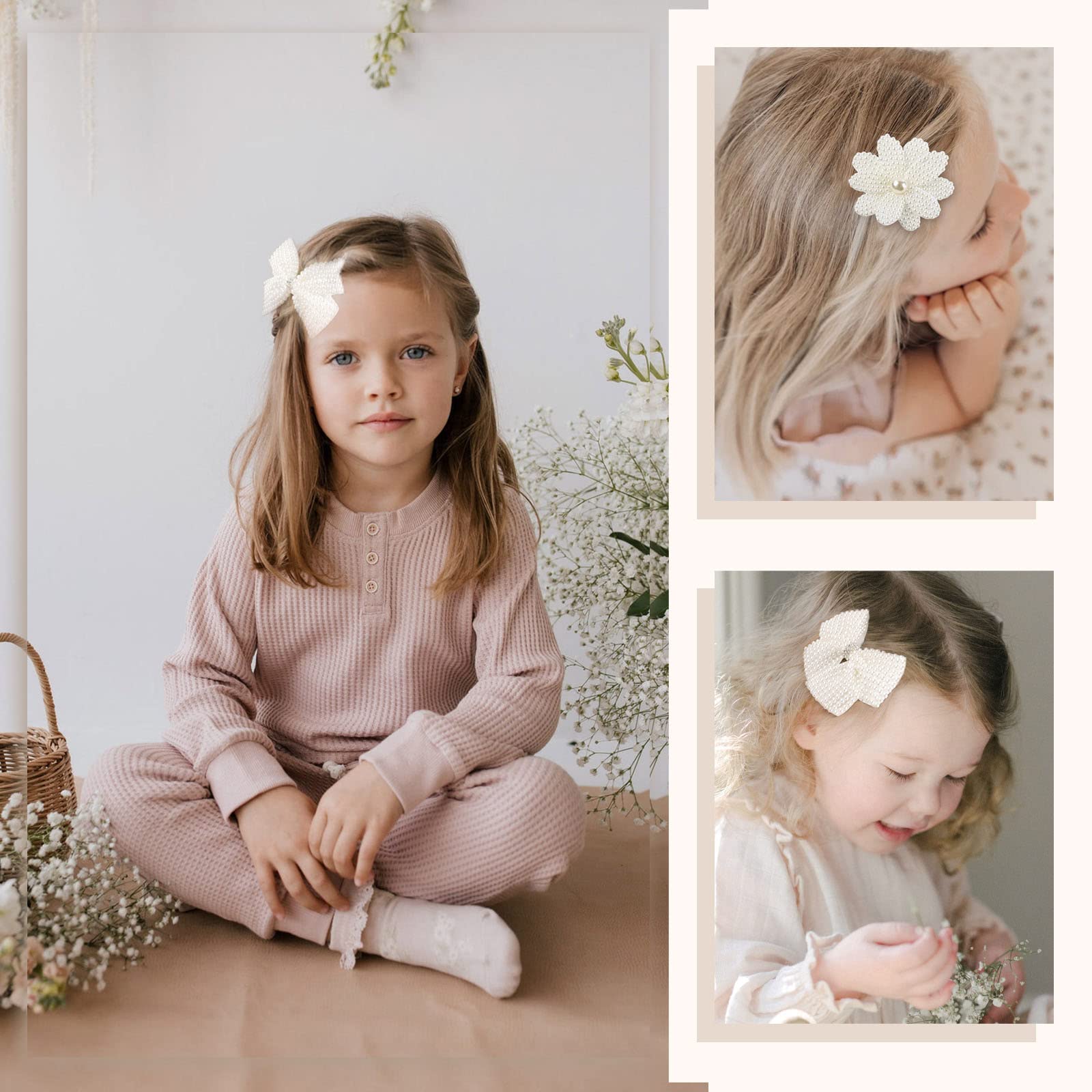 VOBOBE pearl hair clip showcases easy wear with durable alligator clip