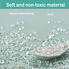 Vobulafy Transparent Corner Protectors shown on a table edge for clear protection.