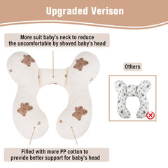 vocheer baby neck pillow car-seat use side view highlighting neck support on the go