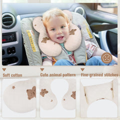 vocheer baby neck pillow stroller use on-the-go comfort during walks