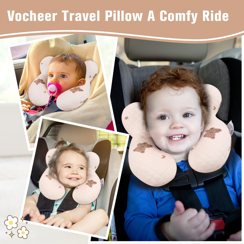 vocheer baby neck pillow u-shape design supports head and neck
