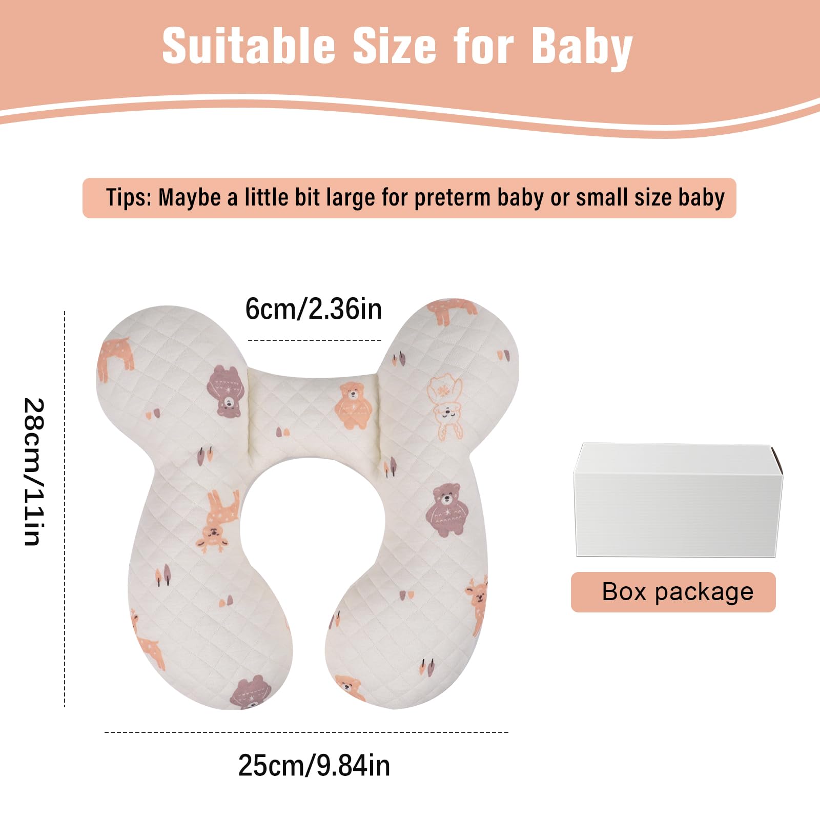 vocheer baby neck pillow washable material makes cleanup easy