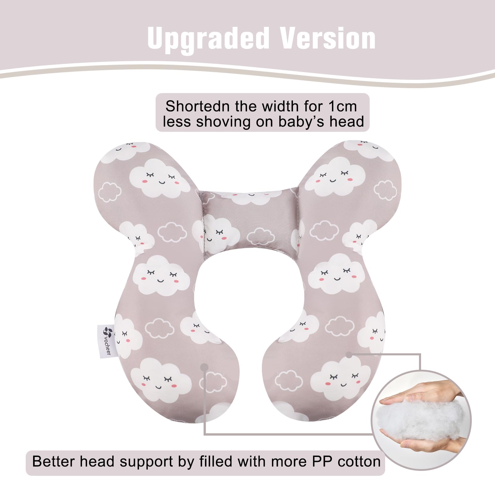 Vocheer pillow side-support cushions to reduce neck strain for comfort