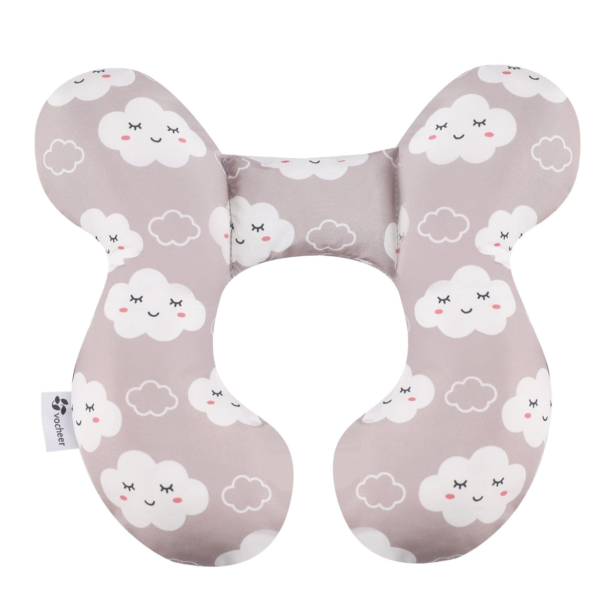 Vocheer Baby Travel Pillow U-shaped design provides snug head support