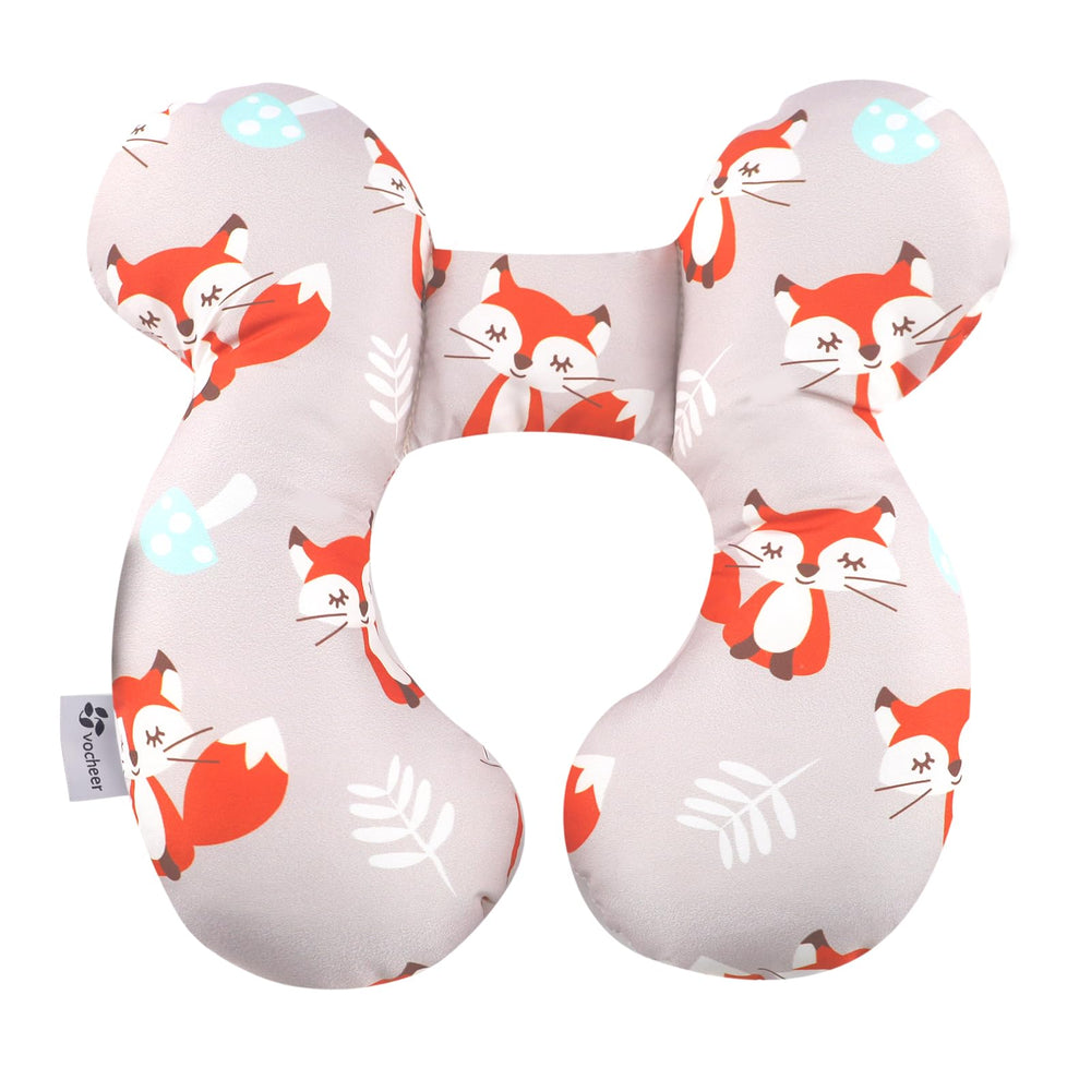 Vocheer Baby Travel Pillow Upgraded U-Shape design supports baby's head during car rides