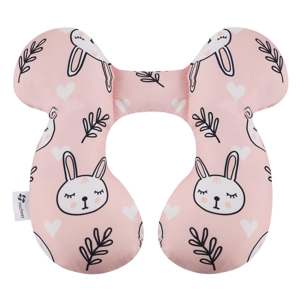 Vocheer Baby Travel Pillow upgraded U-shape side view showing head support