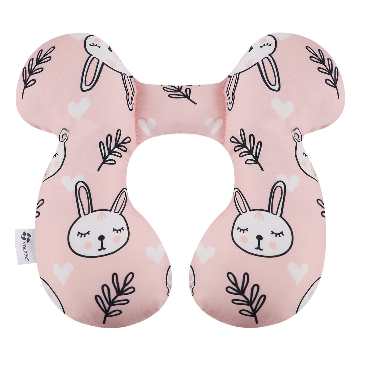 Vocheer Baby Travel Pillow upgraded U-shape side view showing head support