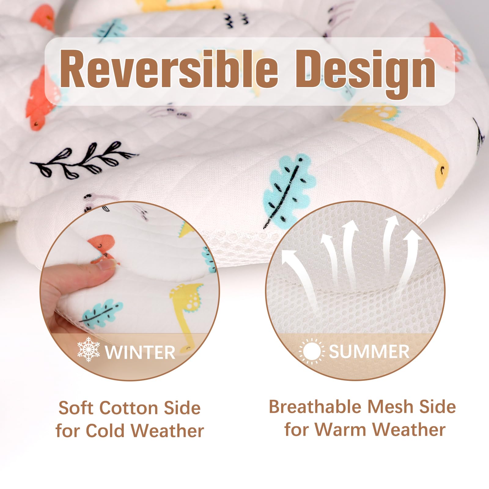 vocheer newborn insert harness protection reduces friction and keeps baby secure