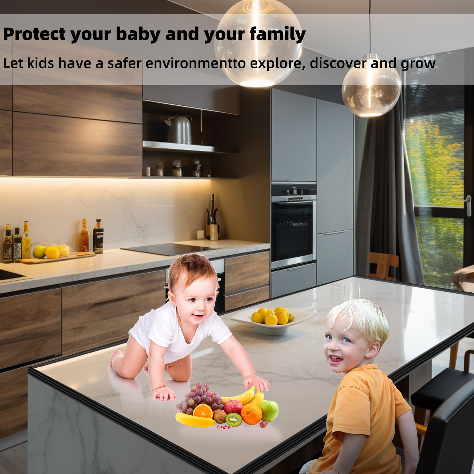 VOCOMO corner protector uses safe, chemical-free material for play.