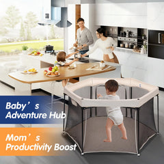 Vodipetko playpen 360-vision mesh for clear supervision
