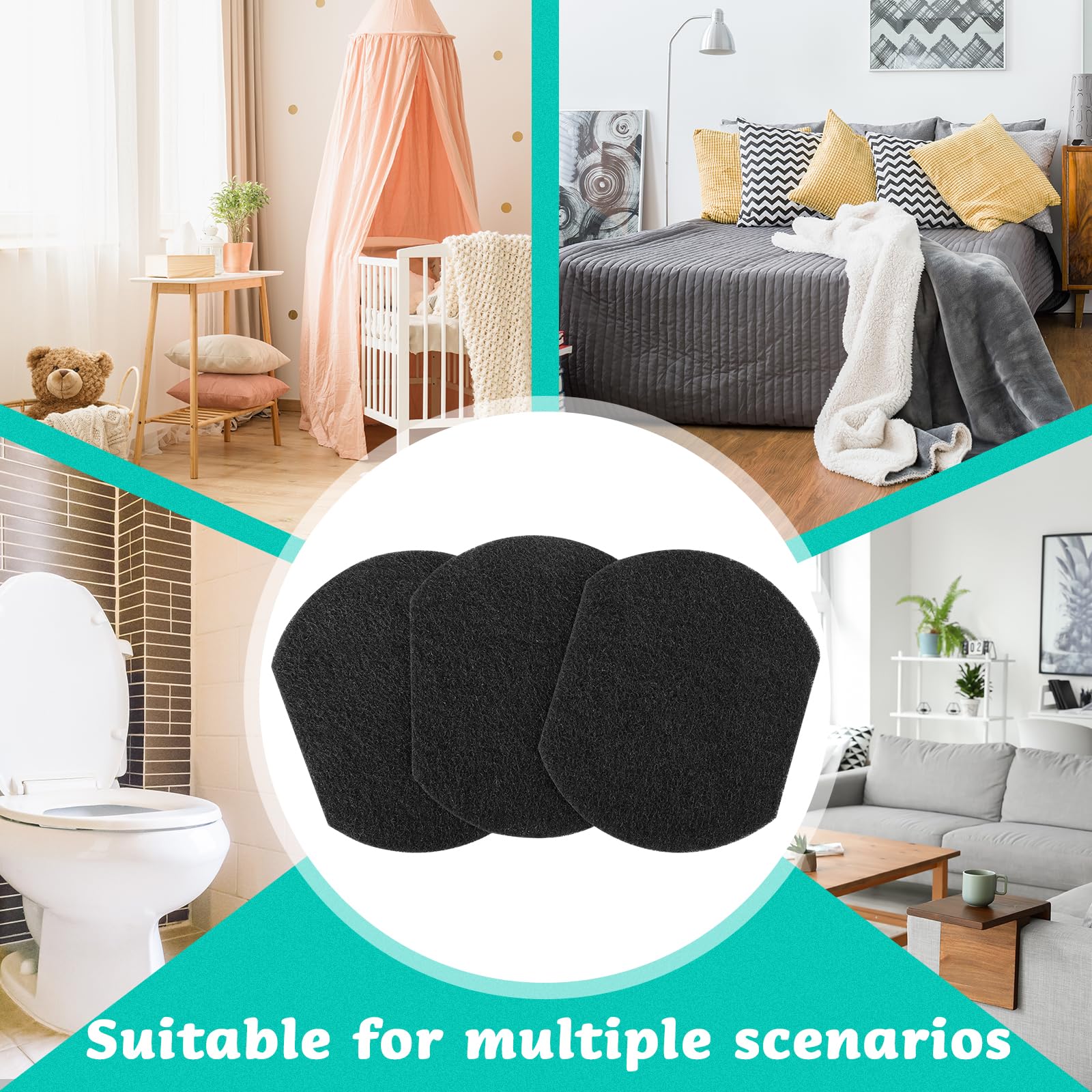 Vodolo activated carbon filter easy to install with simple snapping steps