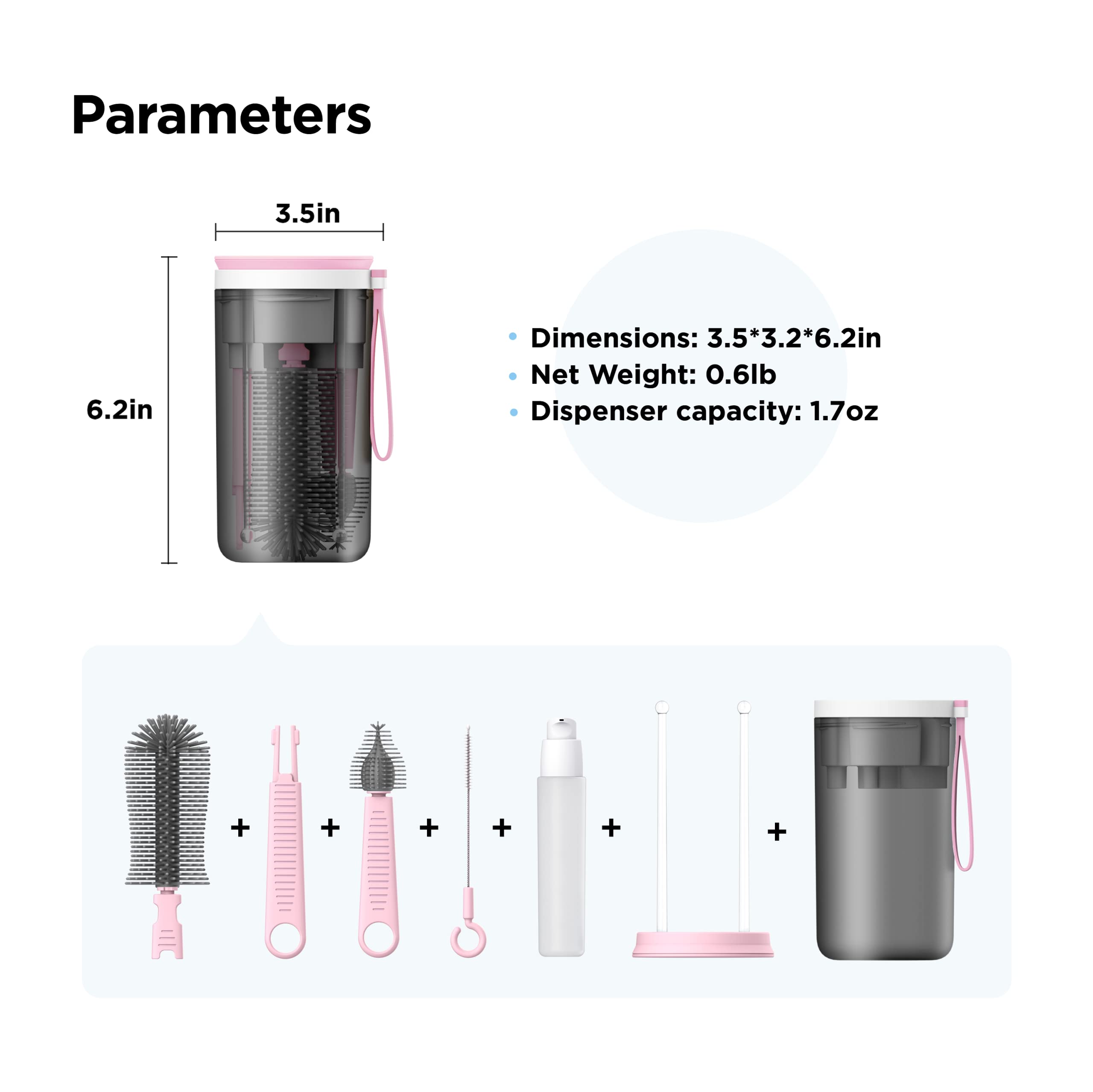 VOGOGE BPA-free materials ensure safe daily use of the set