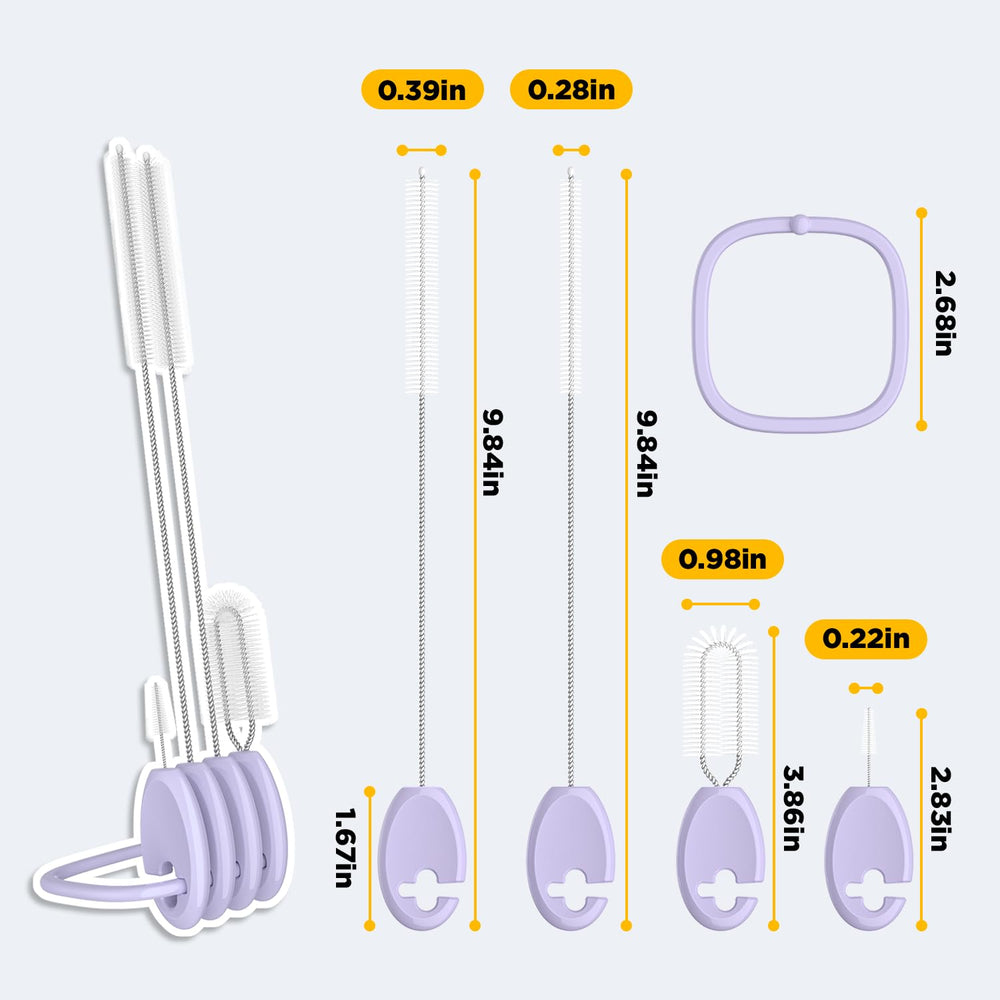 VOGOGE dual-size straw brushes 7mm and 10mm for wide and narrow straws.