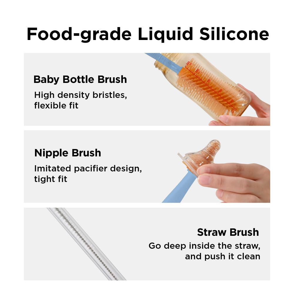 VOGOGE liquid silicone brushes resist buildup and clean easily