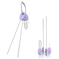 VOGOGE 4-piece straw brush set in packaging for efficient straw cleaning.