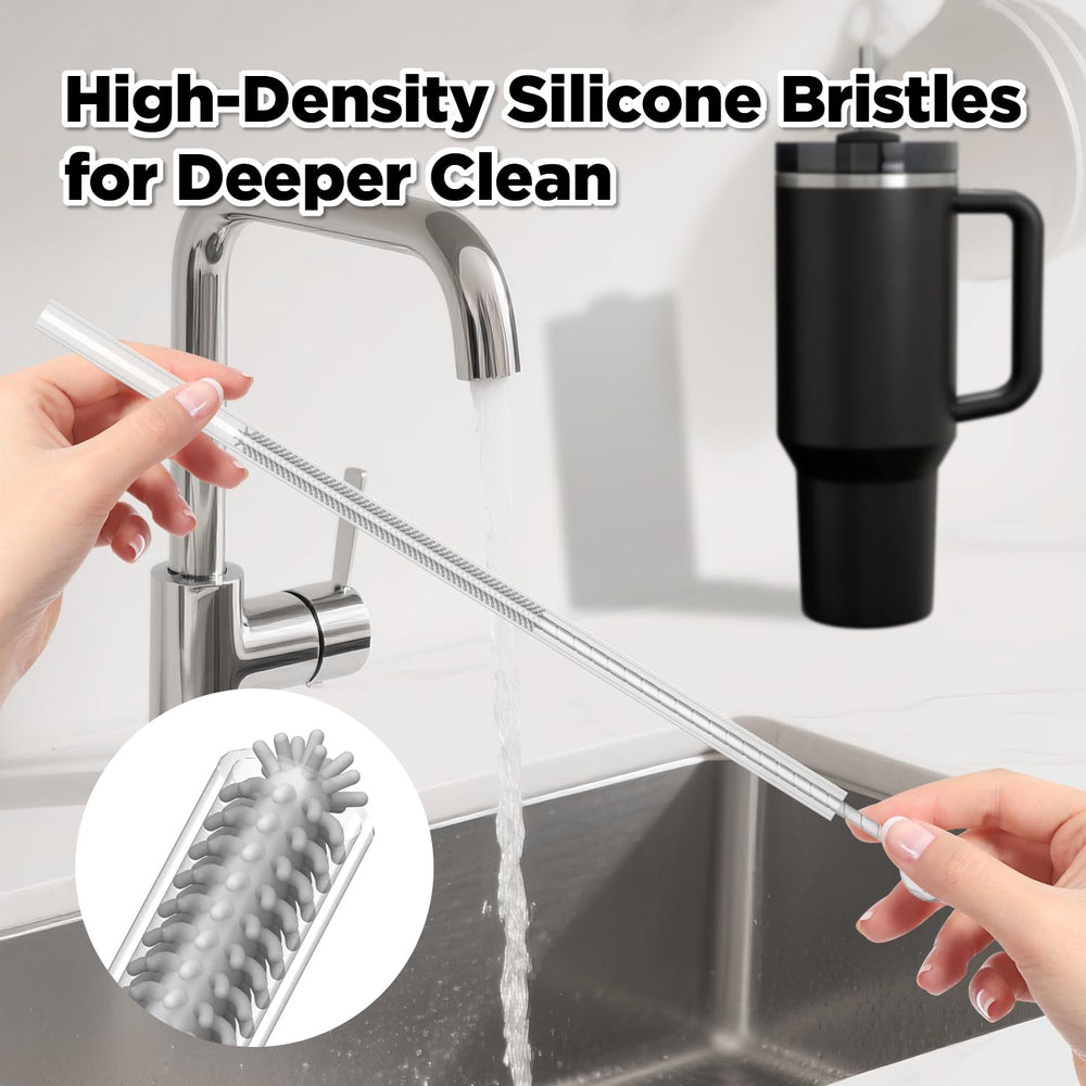 VOGOGE bristles reach 4.13 inches inside to help remove stubborn stains without scratching.