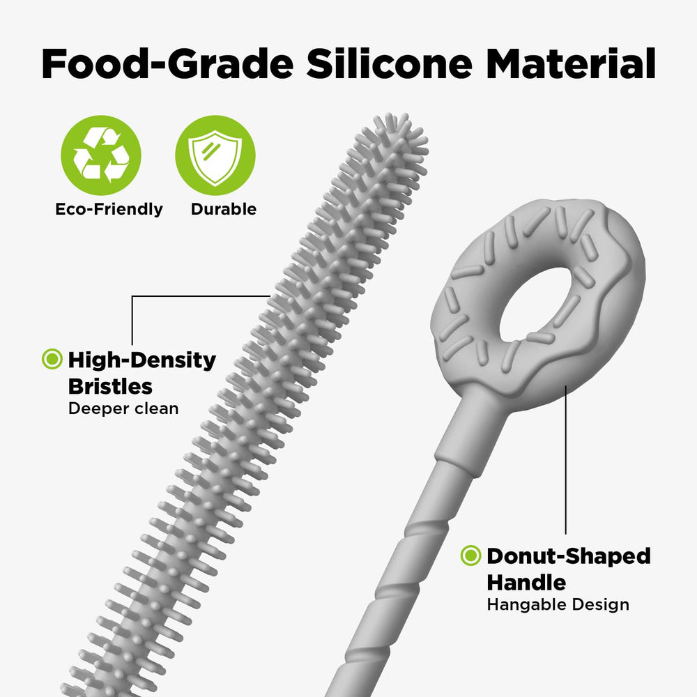 VOGOGE silicone cleaner is heat-resistant up to 356°F for boiling water or steam cleaning.