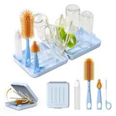 VOGOGE travel bottle brush blue for convenient on-the-go cleaning