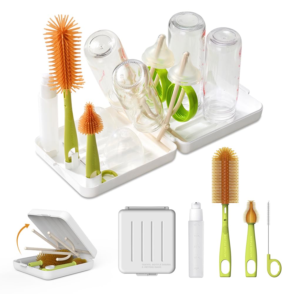 VOGOGE travel bottle brush ready for quick on-the-go cleaning