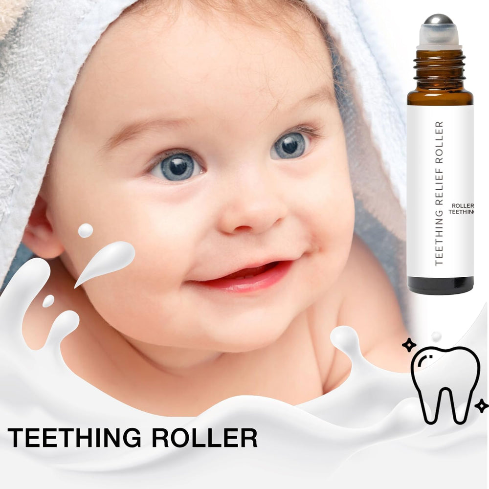 VOGUZY Velaria teething roller baby-gums-use demonstrates targeted comfort during teething