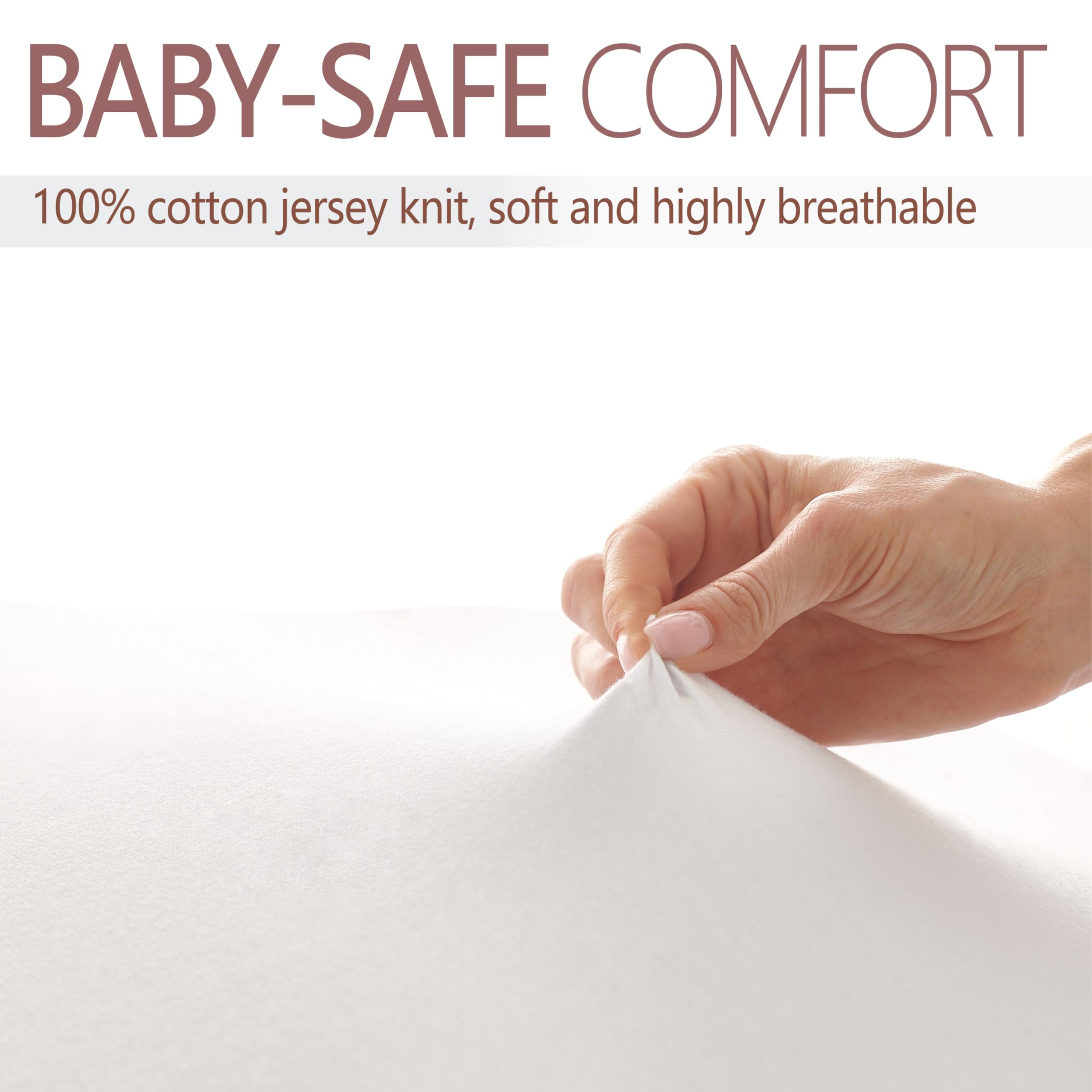 VOLHA & CO bassinet fitted sheet compatible with Halo, SNOO, 4moms, Fisher-Price, Delta