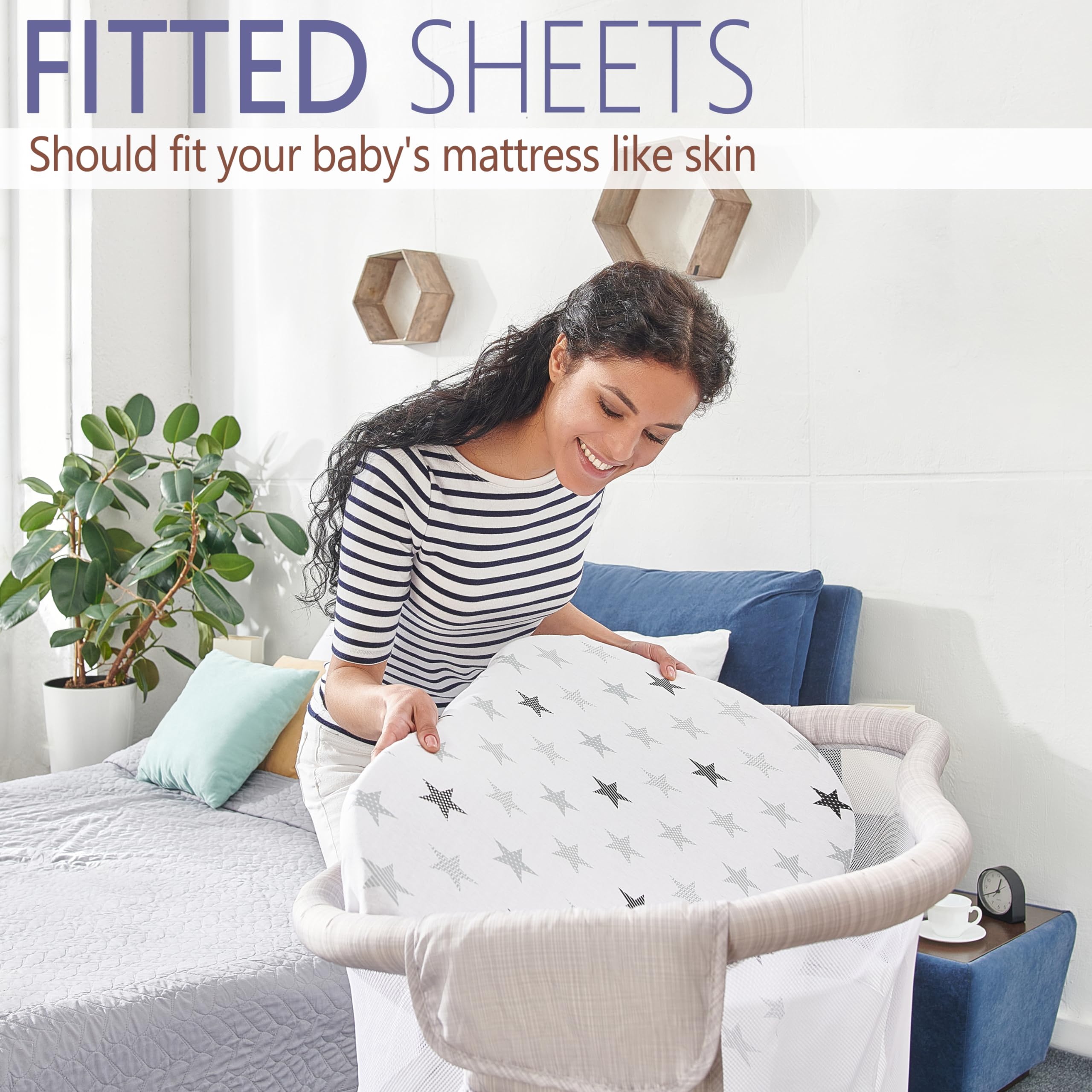 VOLHA & CO soft-breathable jersey sheets, long-lasting color and comfort.