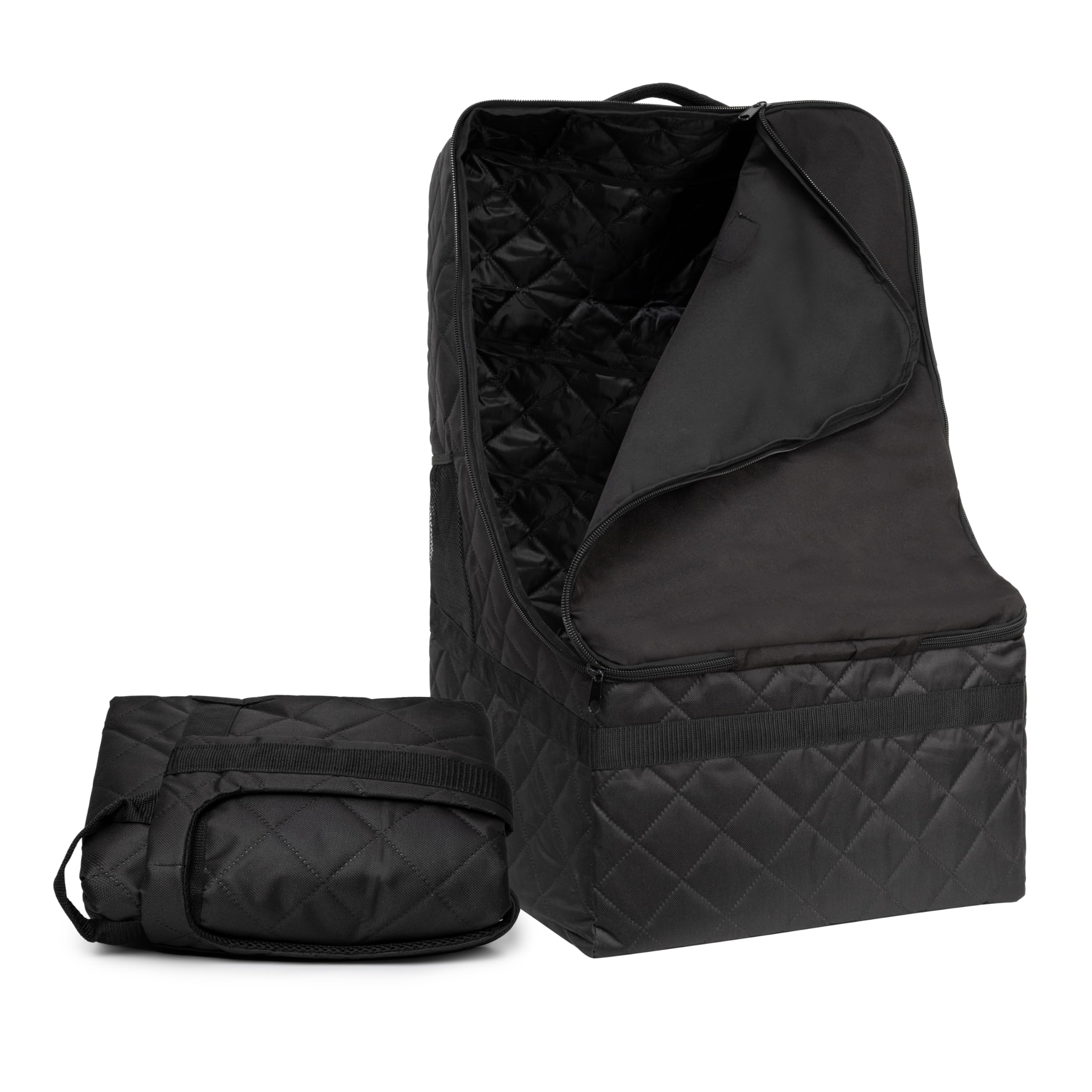 V VOLKGO lightweight and durable bag minimizes bulk while guarding your car seat.