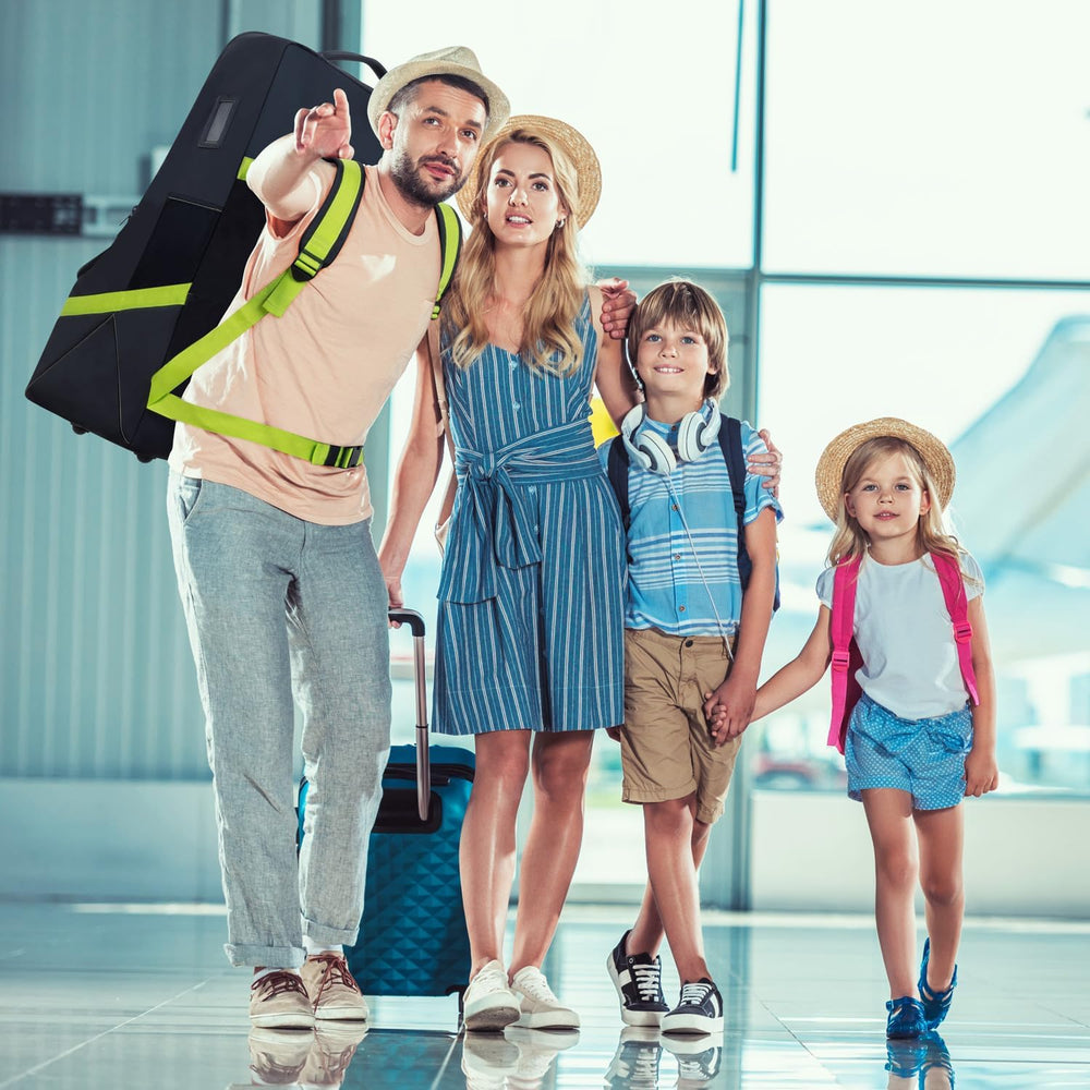 V VOLKGO gate-check-friendly design simplifies travel logistics at the airport.