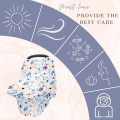 Vollmic nursing cover soft stretchy fabric for discreet feeds.