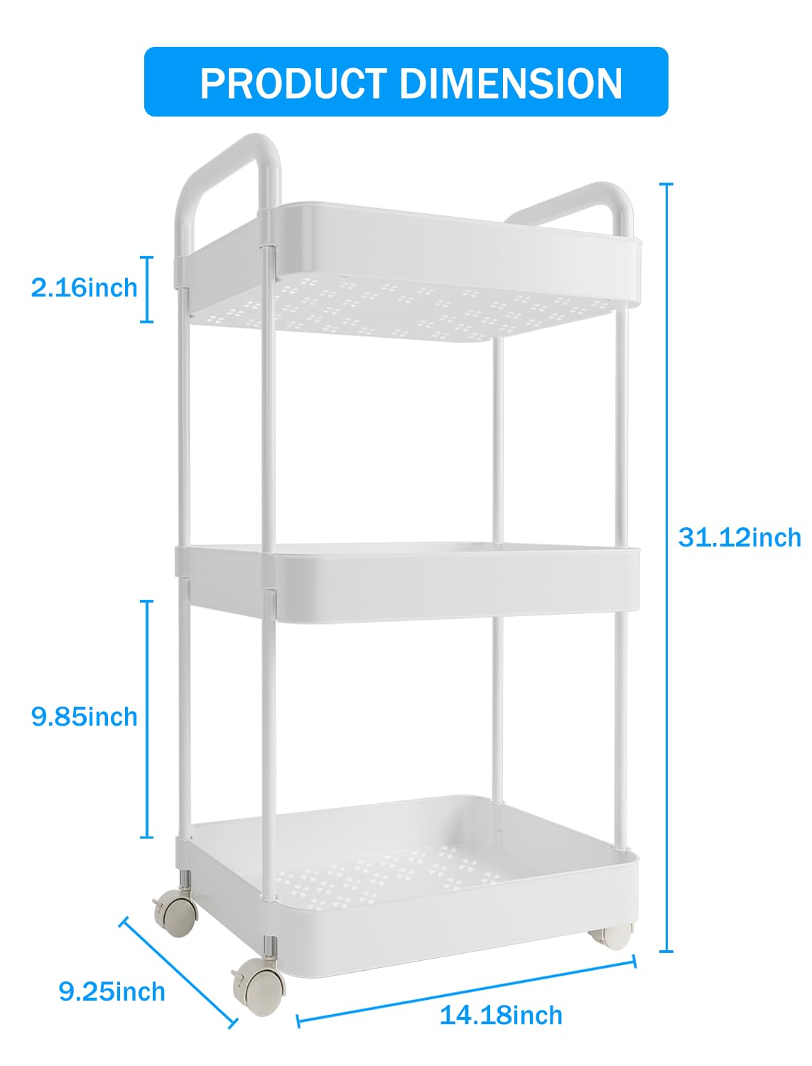 Volnamal diaper caddy multiuse storage for toys and essentials.