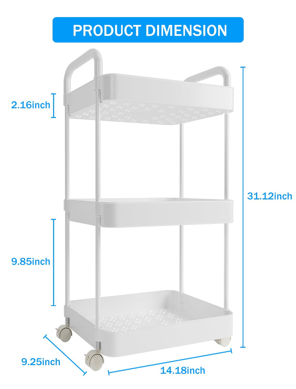 Volnamal diaper caddy multiuse storage for toys and essentials.