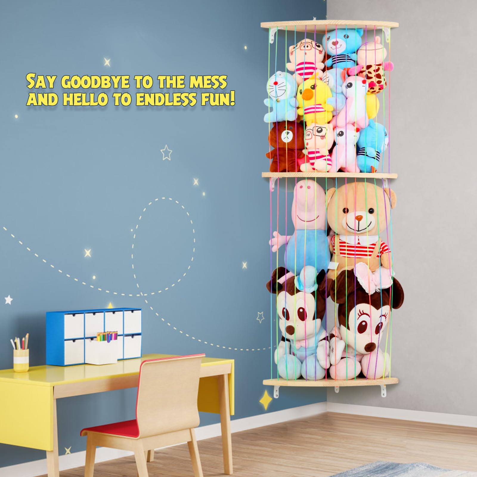 VOMELON nursery toy storage helps declutter and inspires tidy playrooms