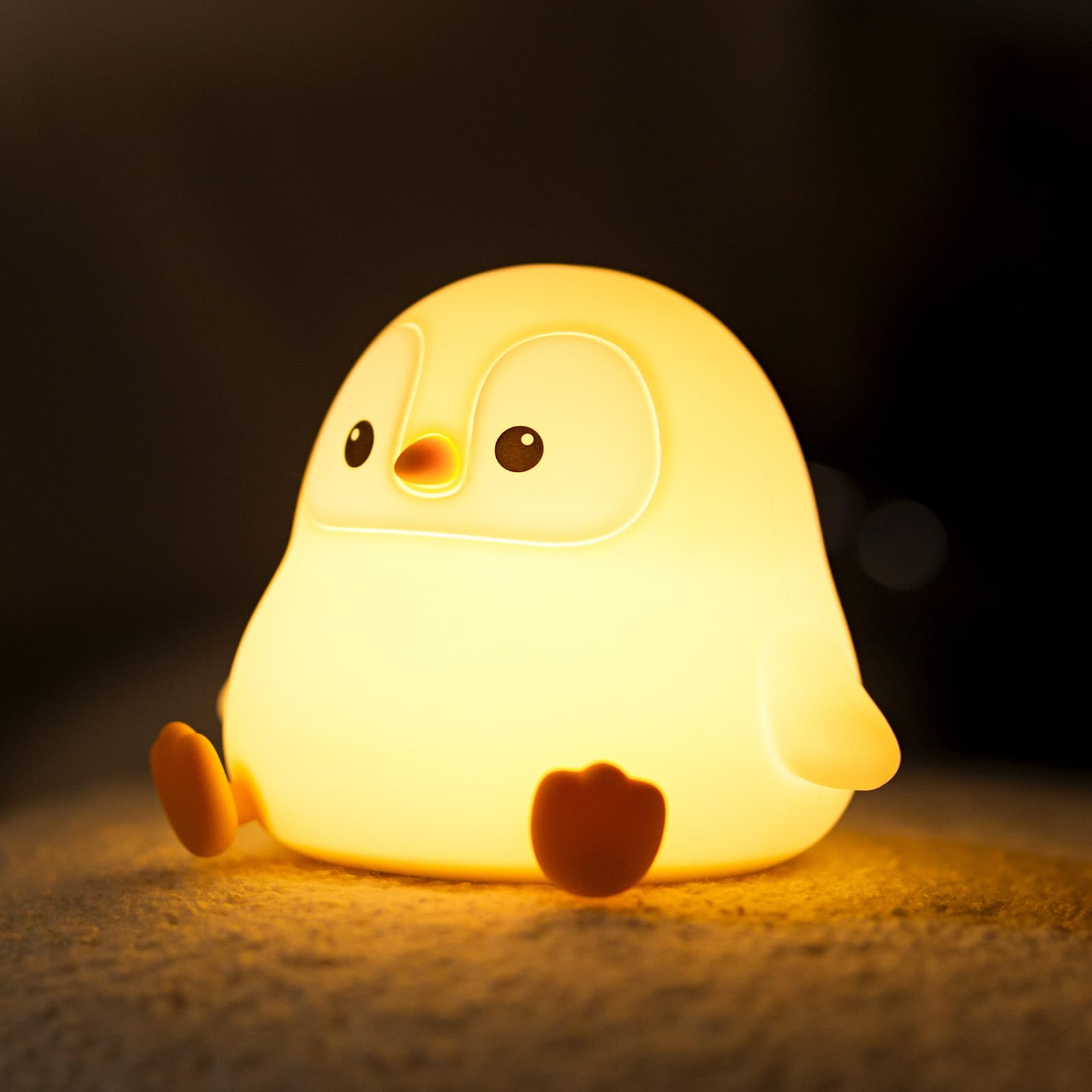 VoMii Penguin Night Light with soft glow for peaceful bedtimes.