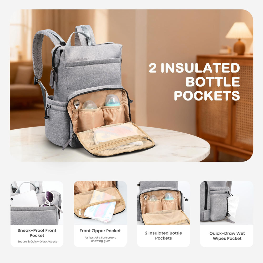 VONAL insulated bottle pocket keeps bottles at the right temperature on outings.