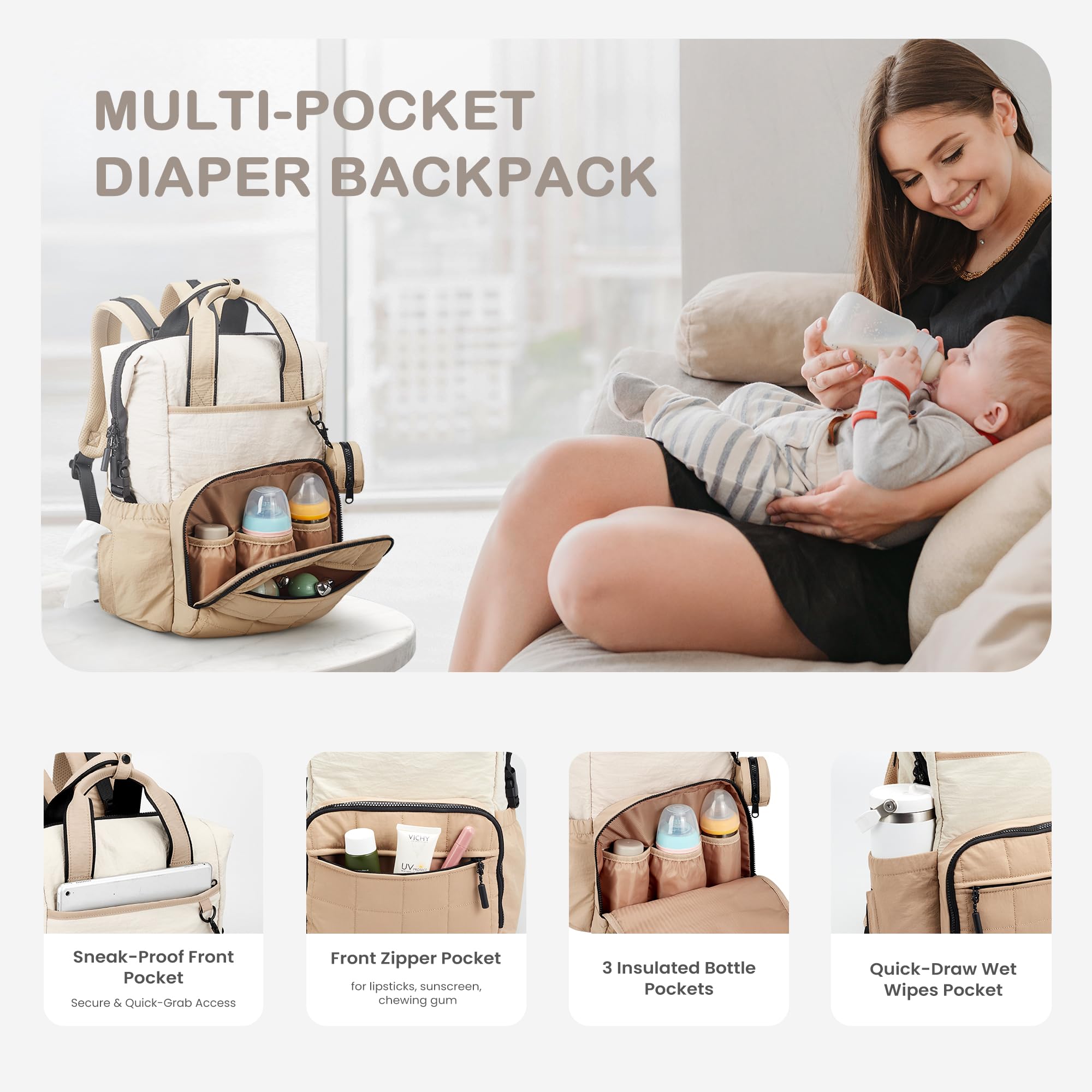 VONAL Khiki stroller straps enable hands-free outings with baby