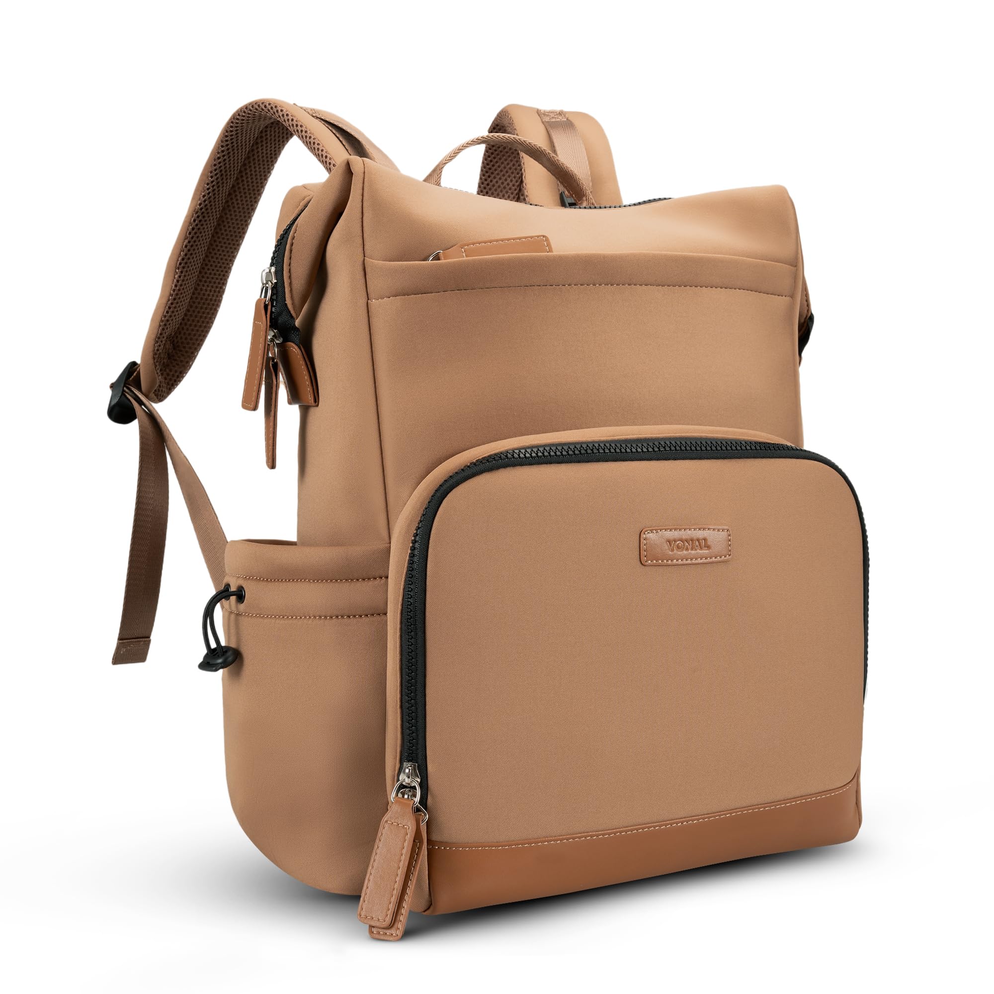 VONAL neoprene diaper backpack front view for stylish, discreet parenting on the go