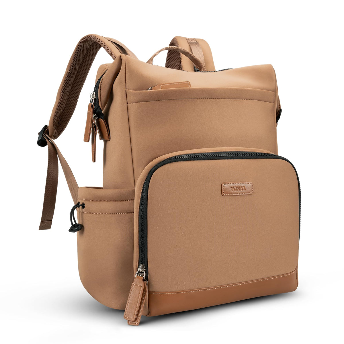VONAL neoprene diaper backpack front view for stylish, discreet parenting on the go