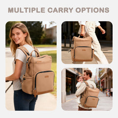 VONAL diaper backpack with insulated bottle pocket ready for feeds