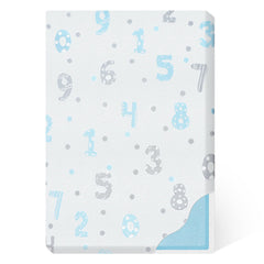 voomf pack-n-play mattress cover closeup highlighting breathable fabric for baby comfort