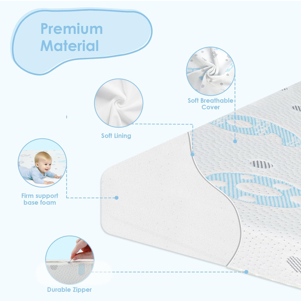 voomf pack n play mattress pad fits 38x26 snugly for safe use