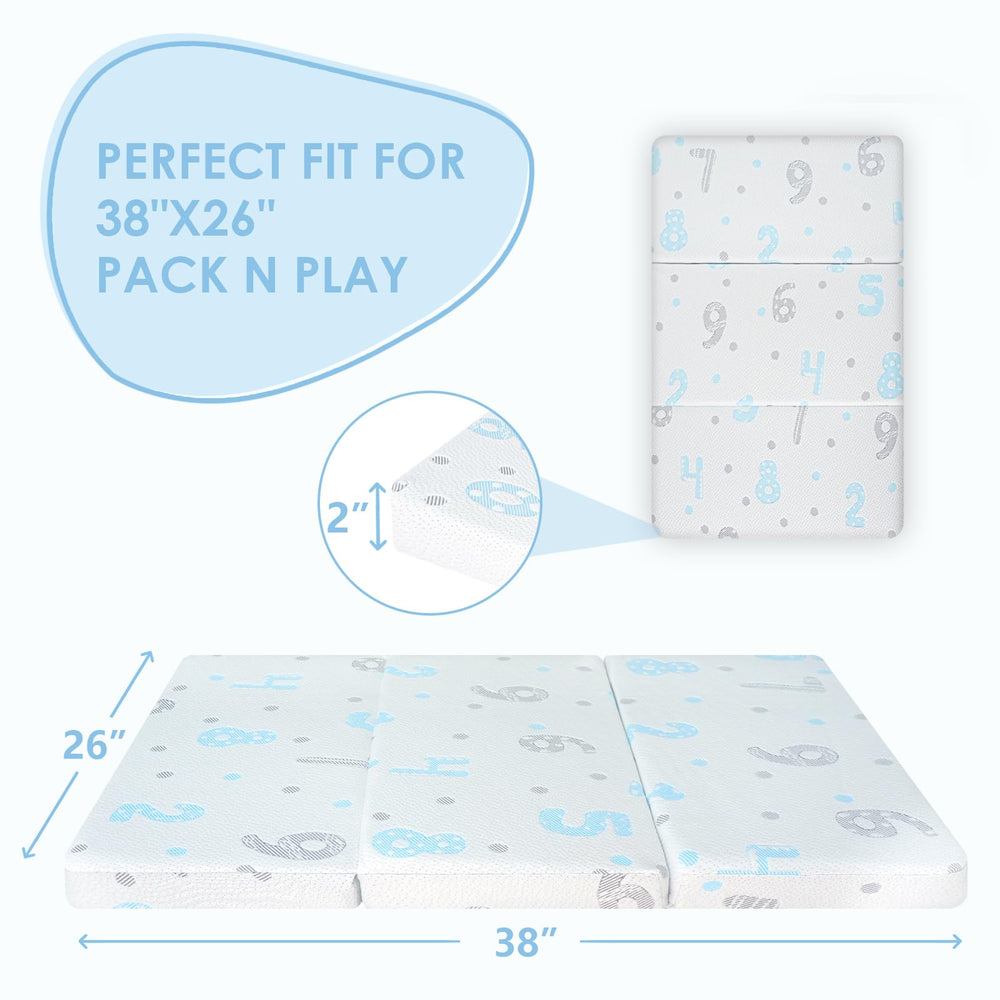 voomf pack n play mattress pad lightweight foldable for simple travel