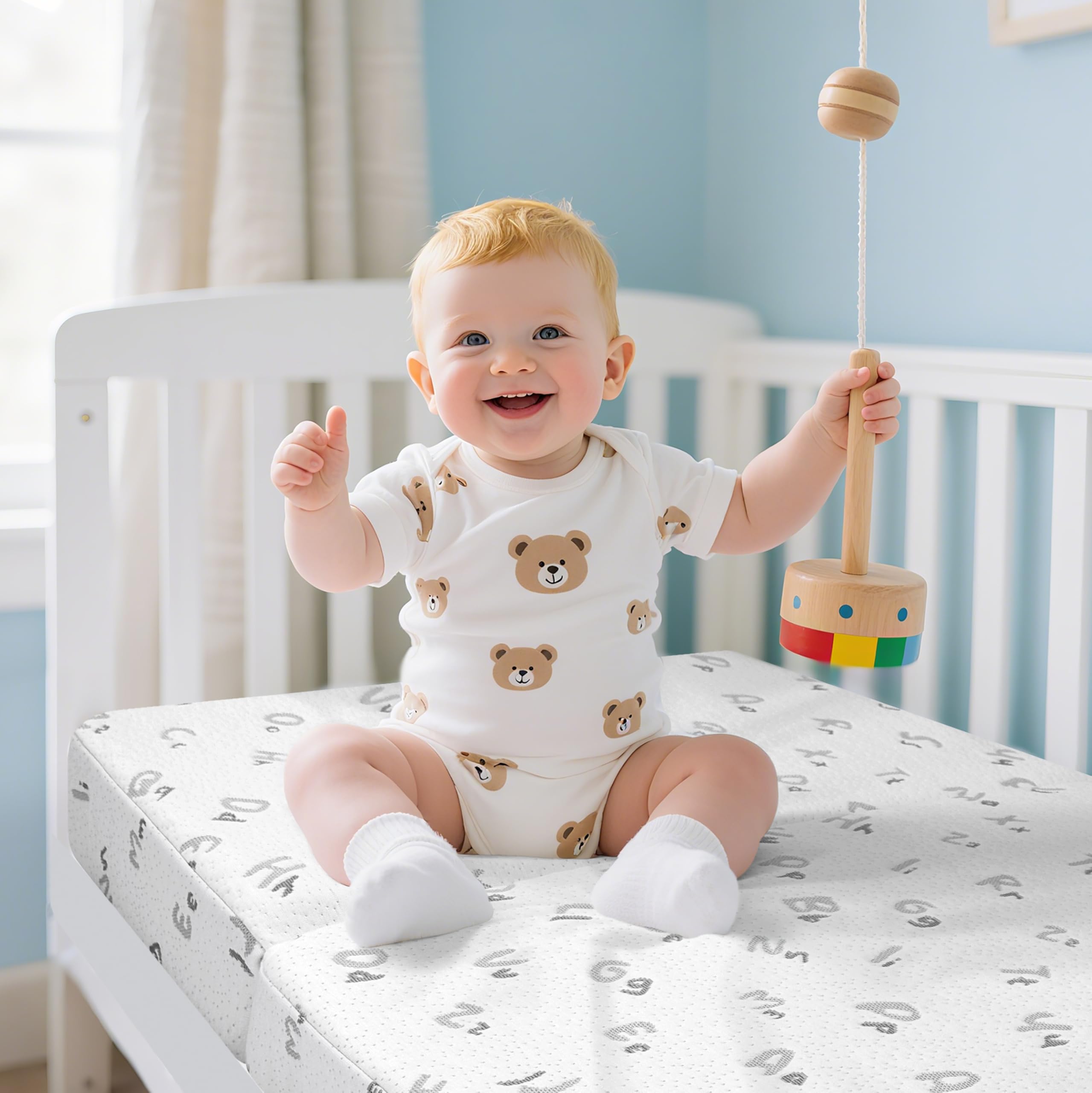 voomf pack n play mattress rounded edges snug fit